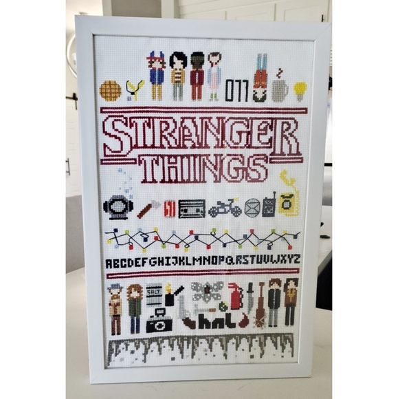 STRANGER THINGS Embroidery Cross Stitch Art